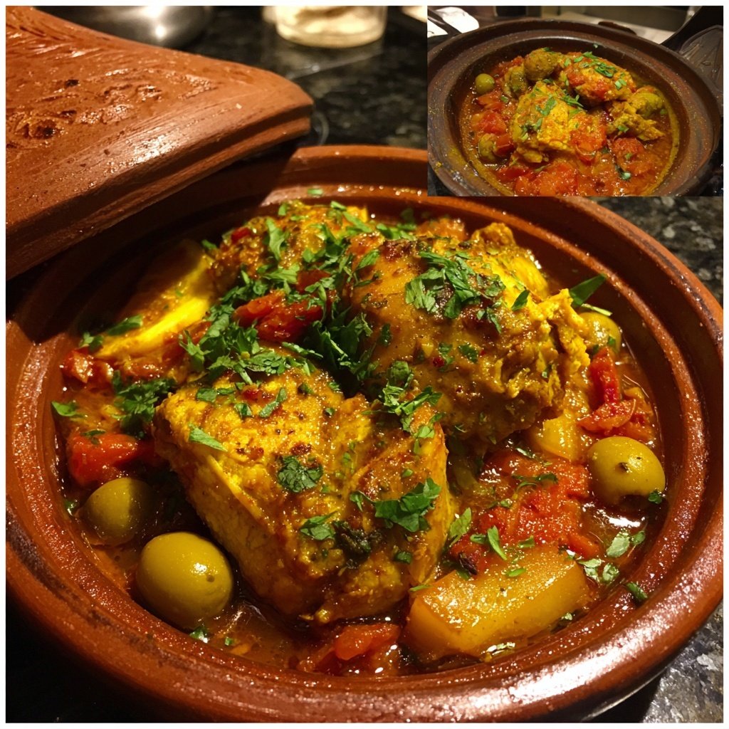 Internationale Küche Marokkanisches Hähnchen-Tagine