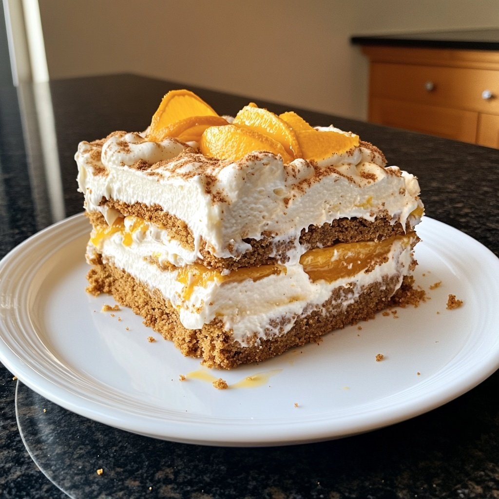 Spekulatius-Weihnachtstorte mit Orangencreme