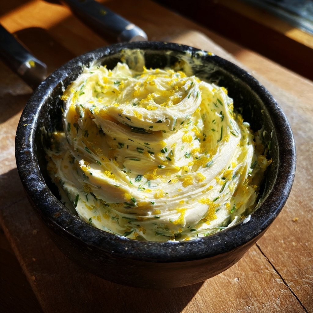 Kräuterbutter Mit Zitronen Abrieb