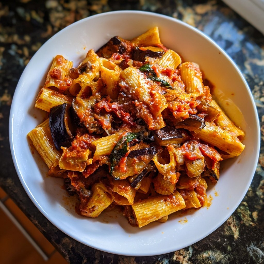 Internationale Küche Italienische Pasta alla Norma