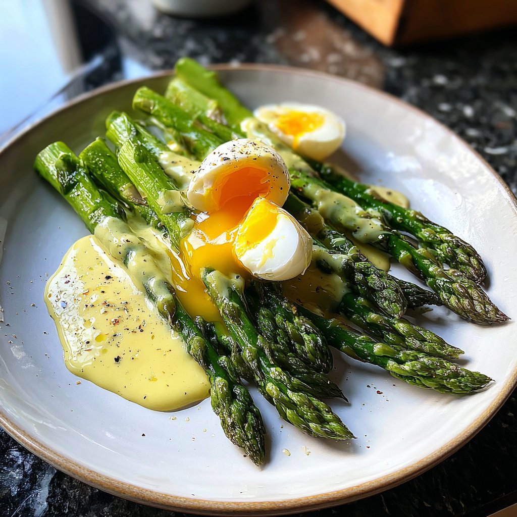 Grüner Spargel Mit Ei