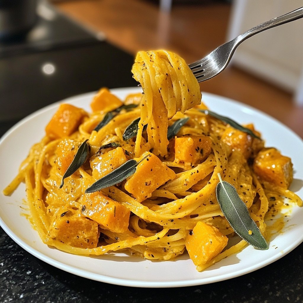 Pasta mit Kürbis und Salbei
