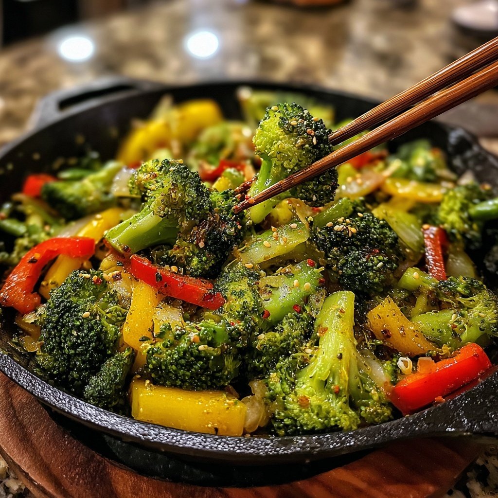 Brokkoli Pfanne Asiatisch